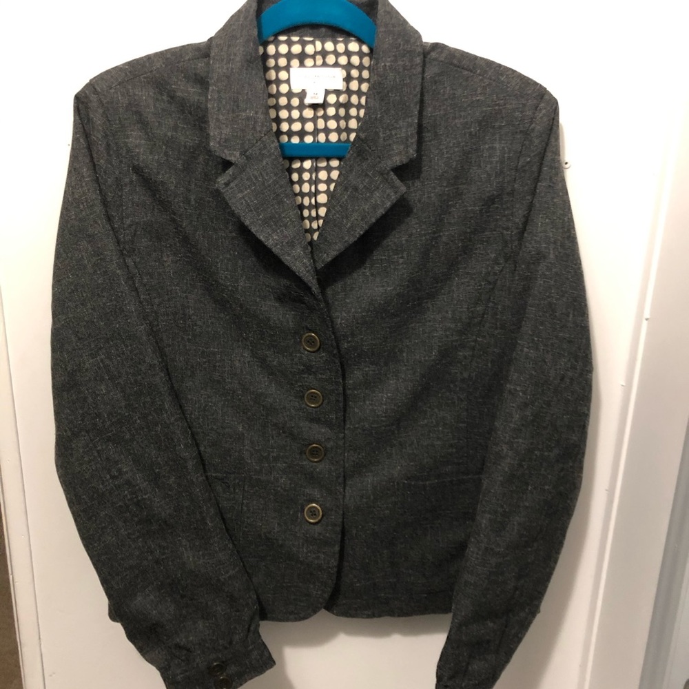 Isaac Mizrahi for Target Dark Gray Blazer, Size XL
